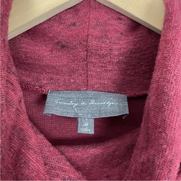 Anthropologie Sunday in Brooklyn Red Cowl Sweater Dress - Picture 4 of 5